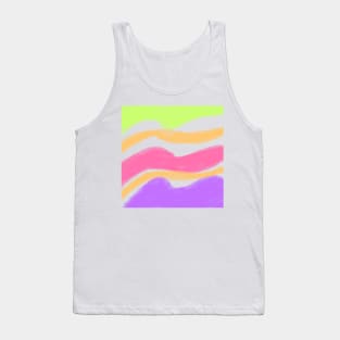 Colorful watercolor art design Tank Top